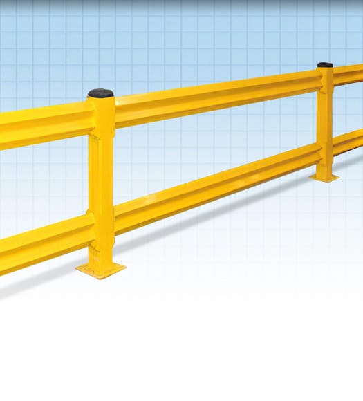 Warehouse Guard Rail Light Duty - Upright Warehouse Solutions