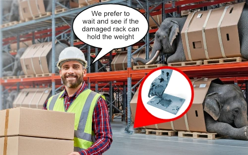 Waiting to repair rack is dangerous